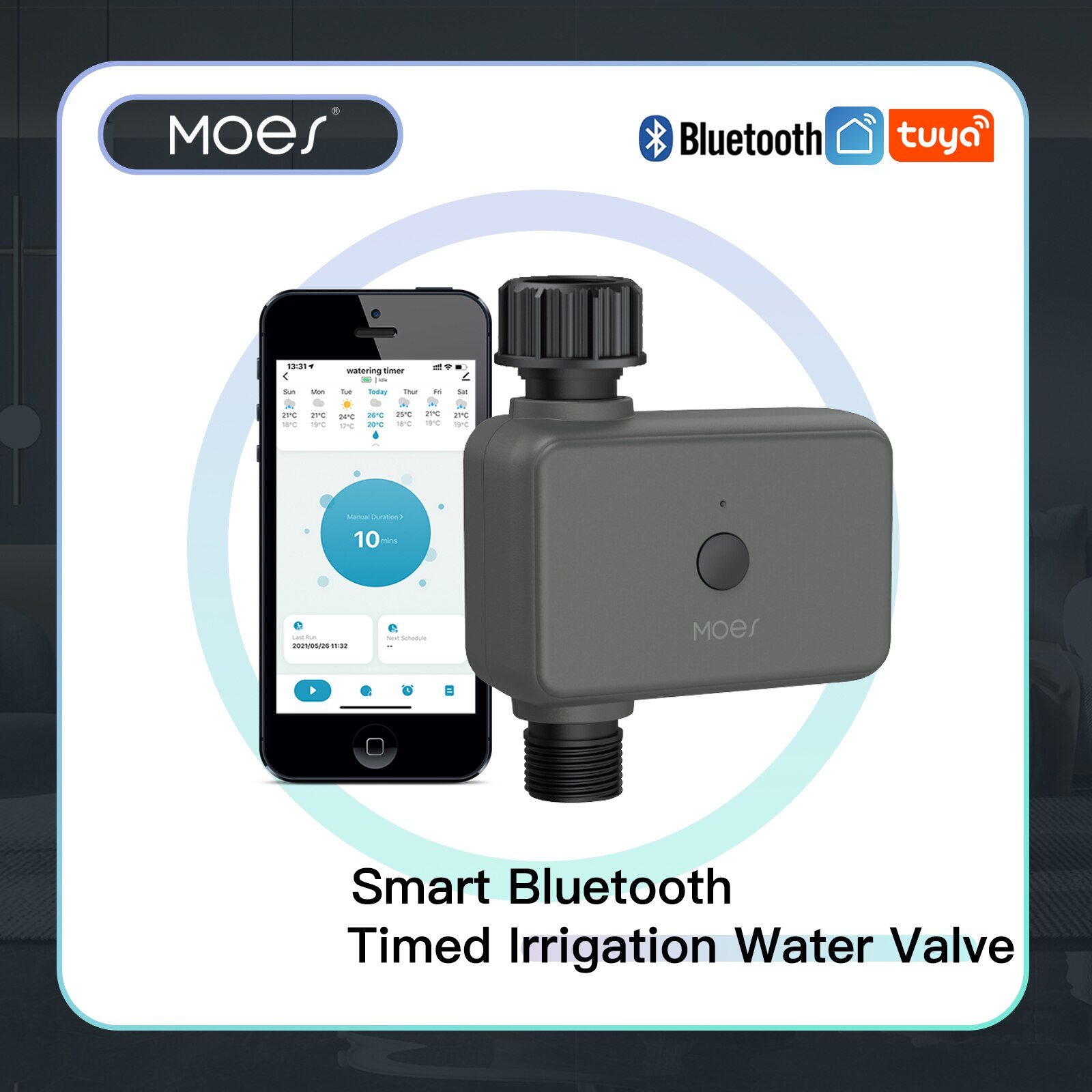 Smart Garden Watering System - مؤقت ري ذكي من Moes Tuya