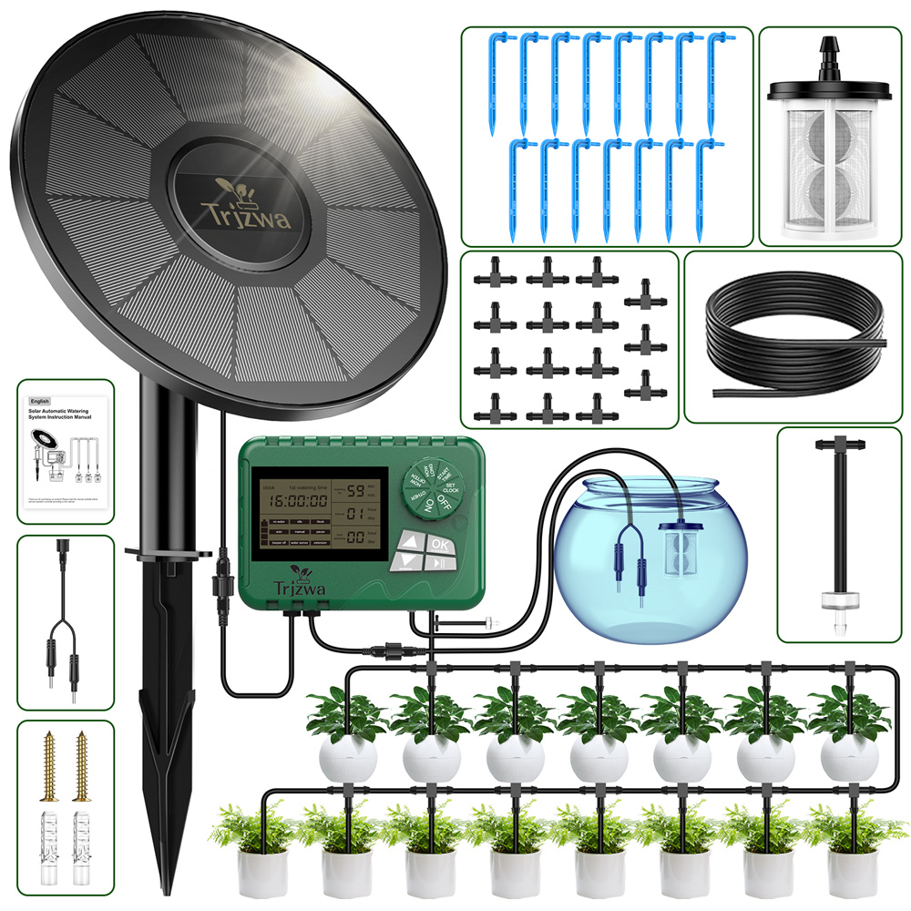 Smart Garden Watering System - نظام ري بالتنقيط يعمل بالطاقة الشمسية