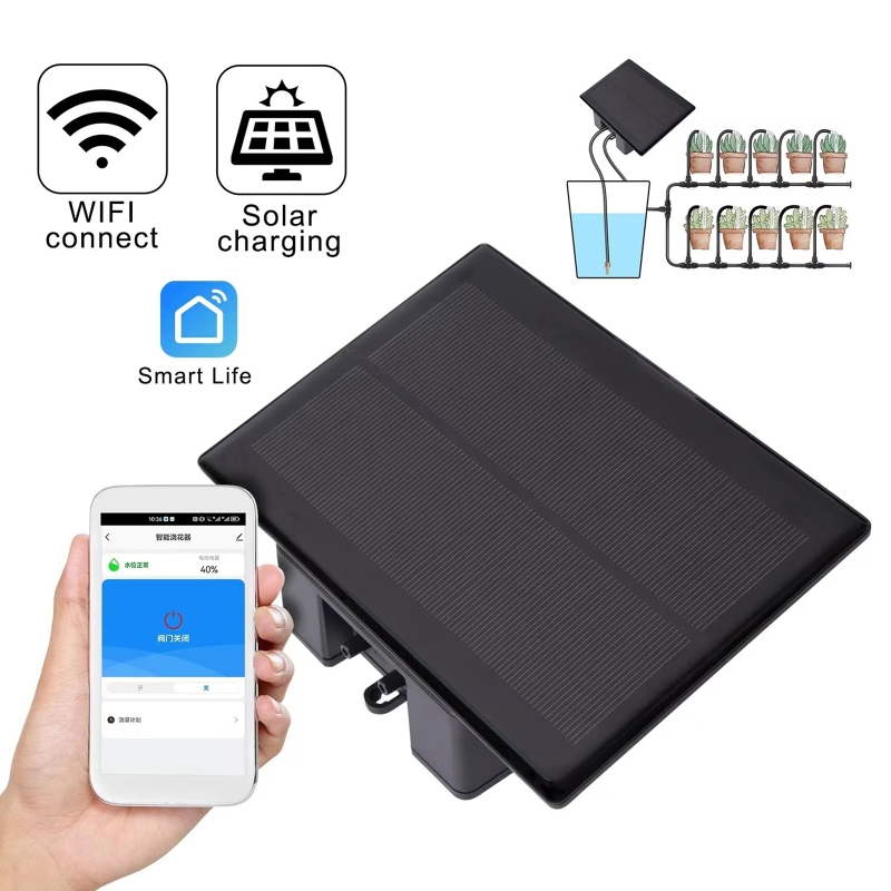 Smart Garden Watering System - WIFI الشمسية التلقائي آلة الري عدة