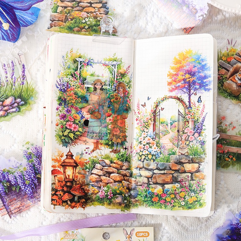 ملصقات فينتاج سيكريت جاردن مقط - مراجعة Garden Journal Planner وسعره