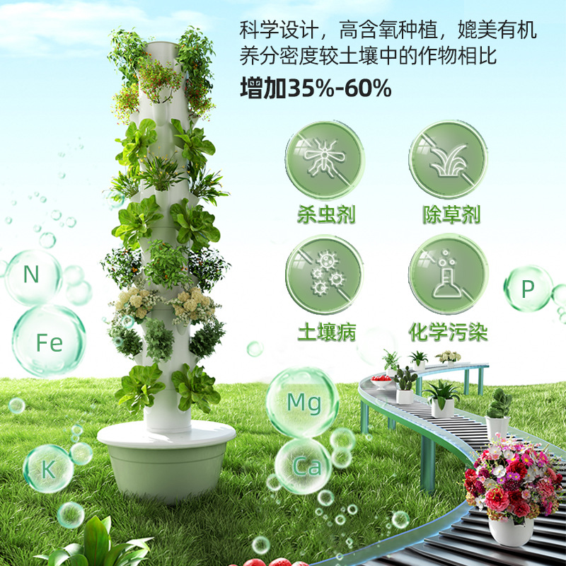 برج زراعة مائية ذكي عمودي بدون - مراجعة Smart Garden Vertical Planter وسعره