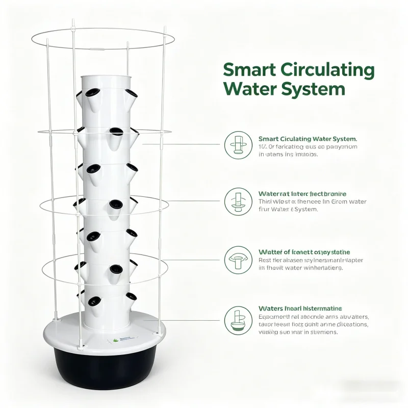 برج زراعة عمودي ذكي من سبيس تر - مراجعة Smart Garden Vertical Planter وسعره