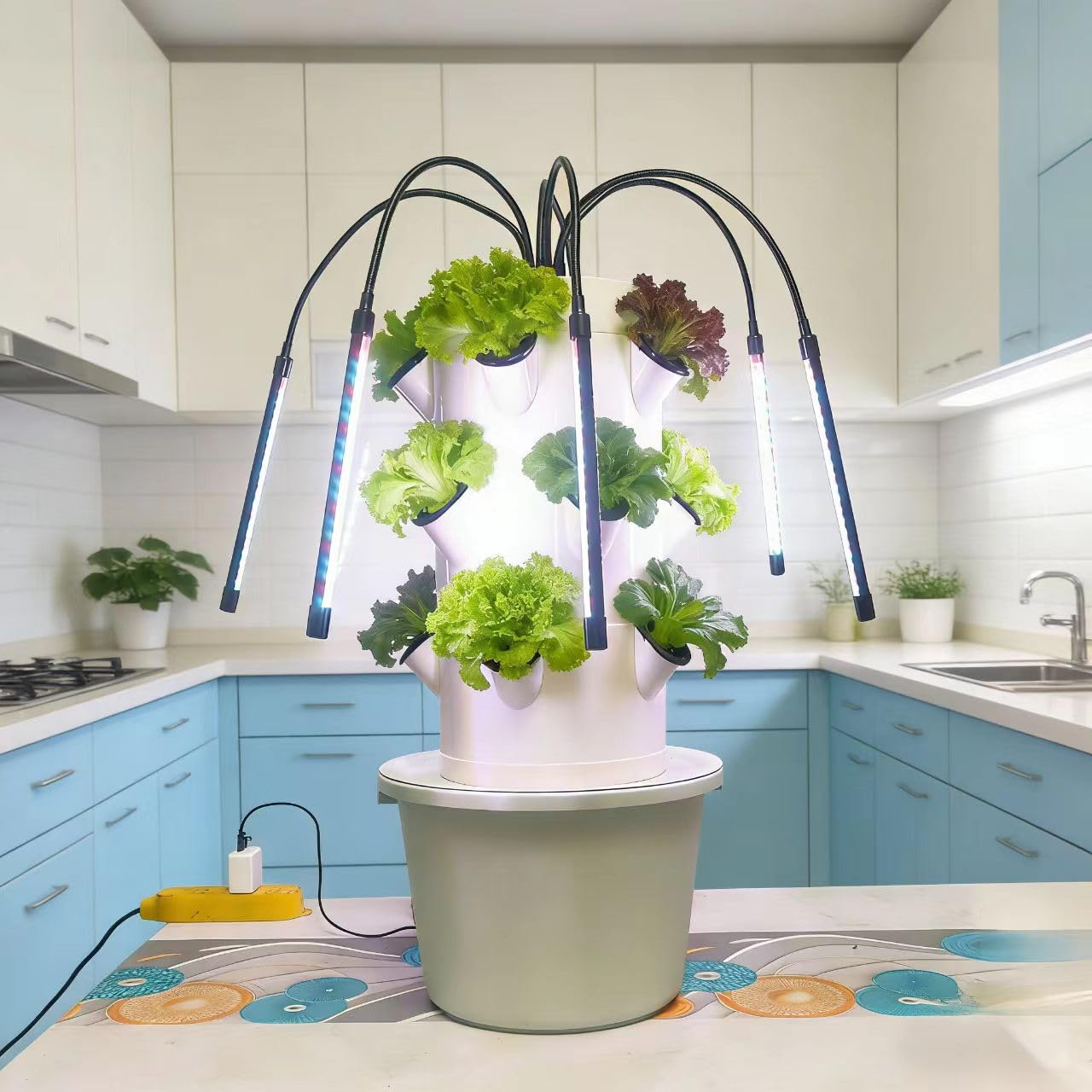 نظام الزراعة المائية العمودي | - مراجعة Smart Garden Vertical Planter وسعره