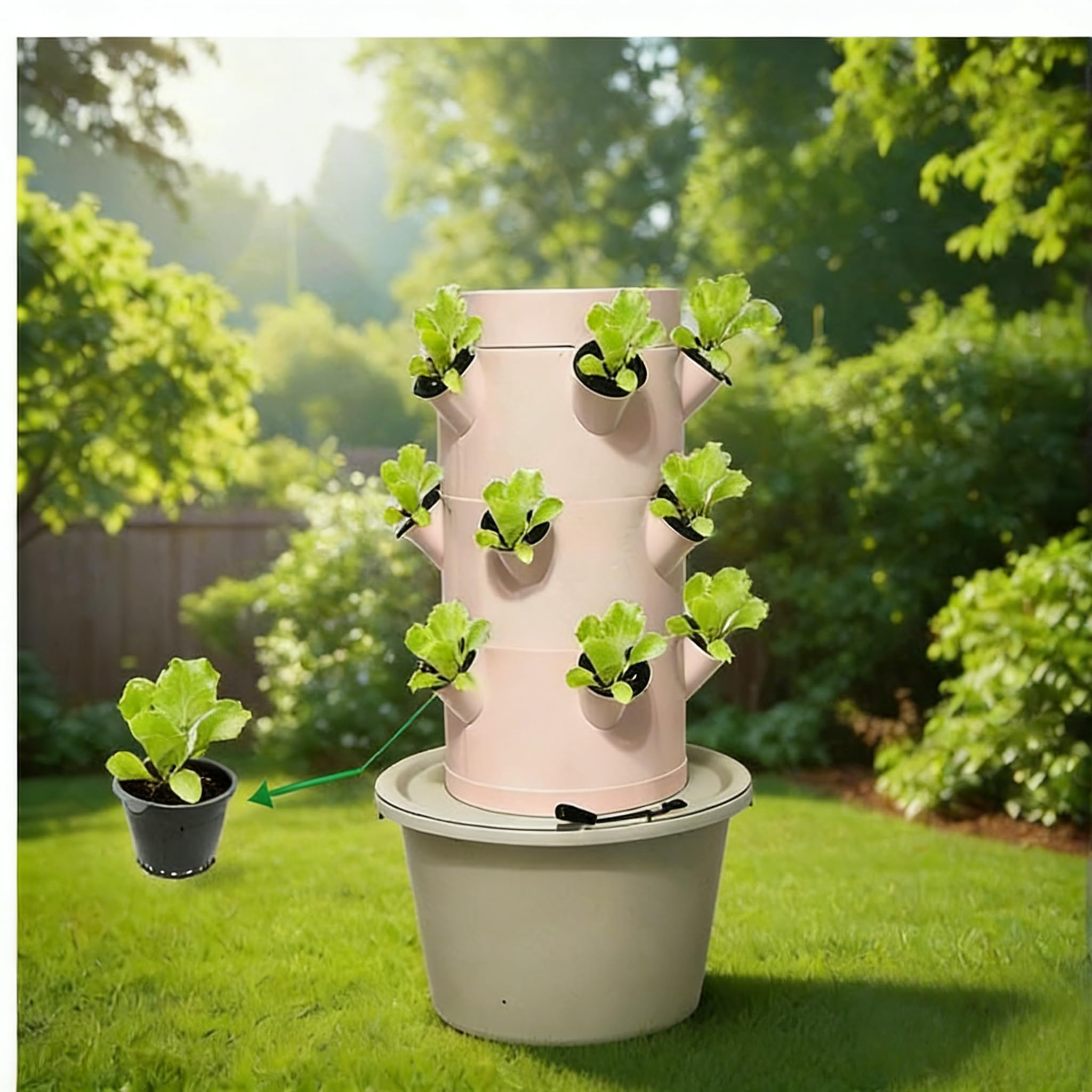 نظام الزراعة المائية العمودي | - مراجعة Smart Garden Vertical Planter وسعره