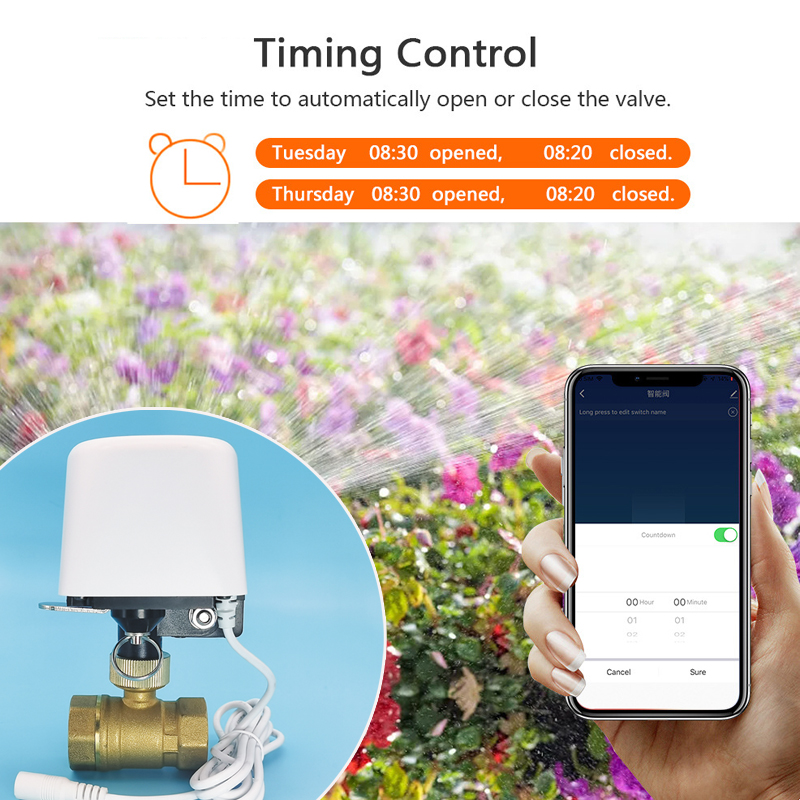 صمام مياه ذكي 1/2 بوصة 3/4 بوص - مراجعة Smart Garden Watering System وسعره