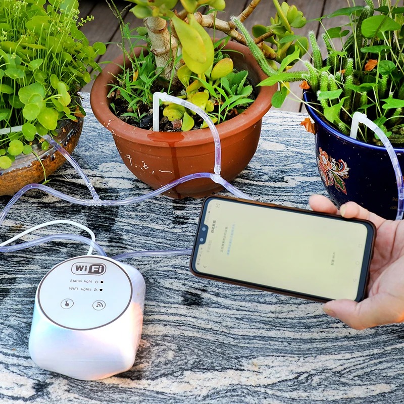 مجموعة ري أوتوماتيكية عبر واي  - مراجعة Smart Garden Iot وسعره