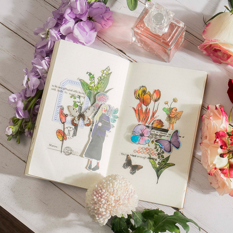 ملصقات زخرفية كاواي لسكرابوكين - مراجعة Garden Journal Planner وسعره
