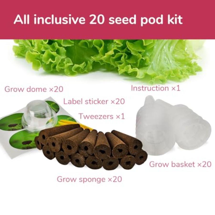 طقم بذور من 20 كبسولة لزراعة ا - مراجعة Aerogarden Seed Pod وسعره