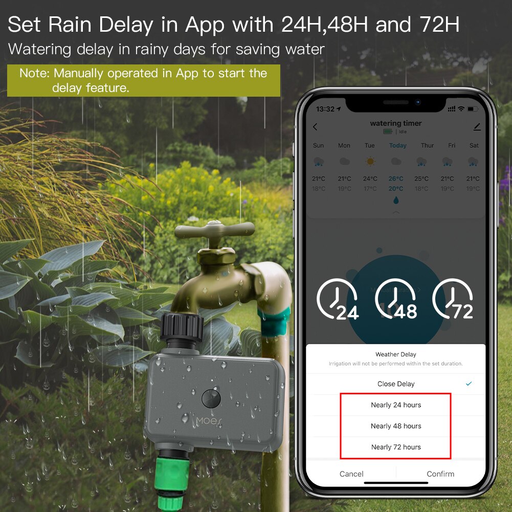 مؤقت ري ذكي من Moes Tuya بالبل - مراجعة Smart Garden Watering System وسعره