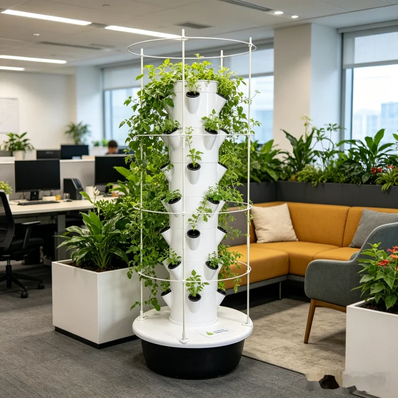 برج زراعة هيدروبونيك بـ 9 طبقا - مراجعة Smart Garden Vertical Planter وسعره
