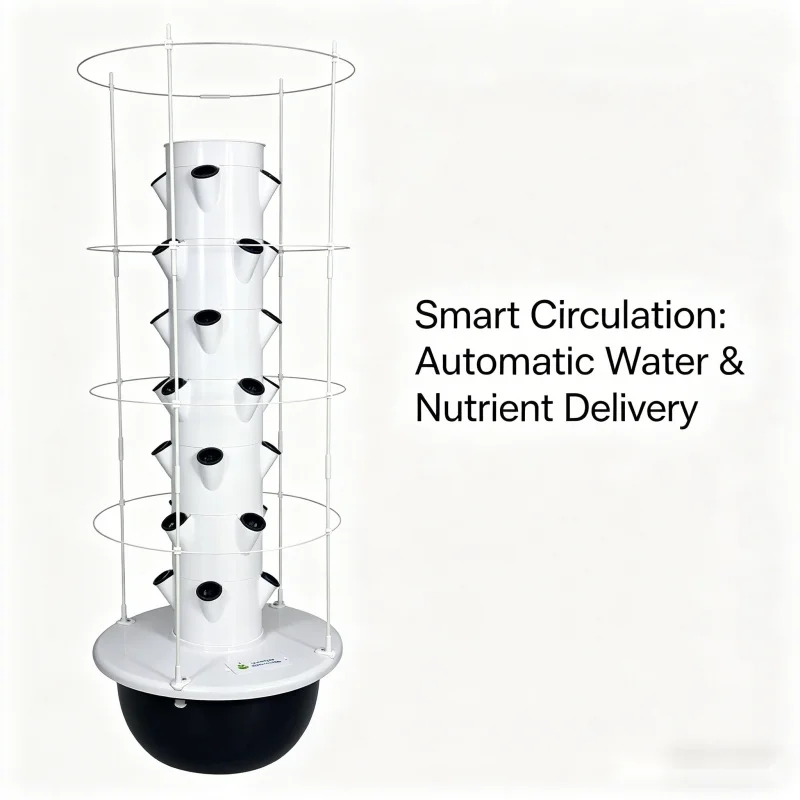 برج زراعة هيدروبونيك بـ 9 طبقا - مراجعة Smart Garden Vertical Planter وسعره