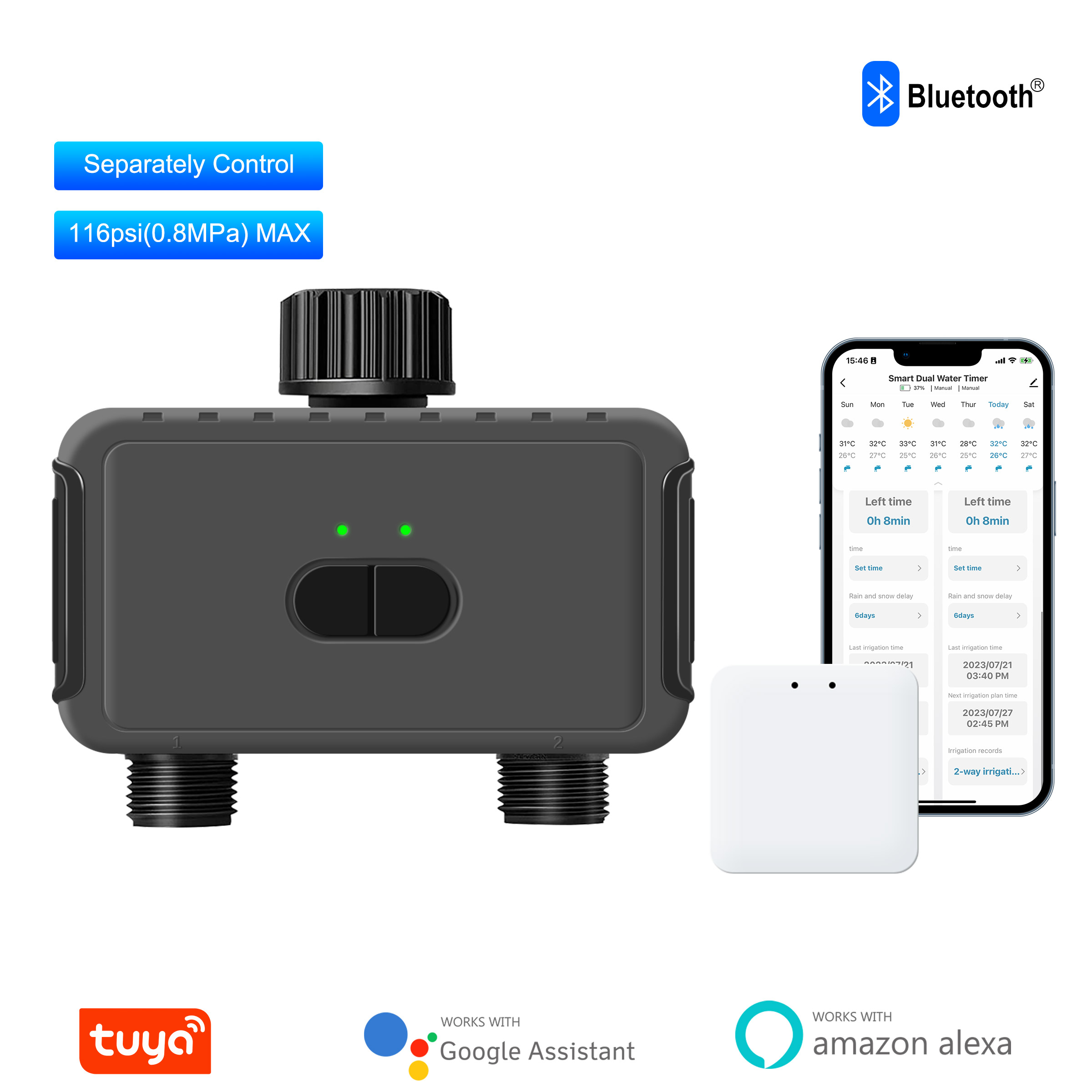 KEMEK مؤقت رش ذكي قابل للبرمجة - مراجعة Smart Garden Water Features وسعره