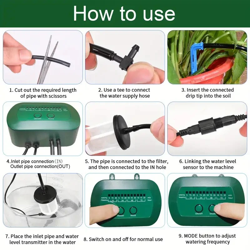 طقم الري الذكي بالطاقة الشمسية - مراجعة Smart Garden Greenhouse وسعره