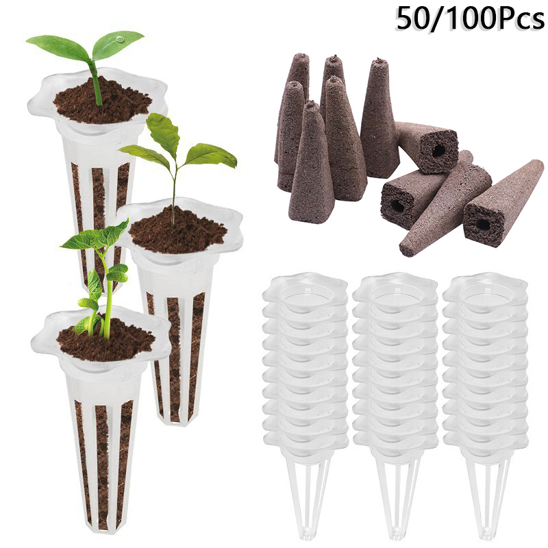 50/100 قطعة سلة نمو النبات لنب - مراجعة Aerogarden Seed Pod وسعره
