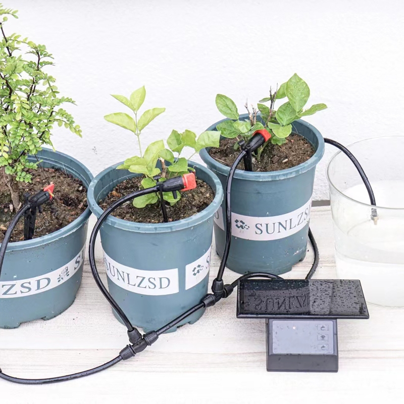 WIFI الشمسية التلقائي آلة الري - مراجعة Smart Garden Watering System وسعره