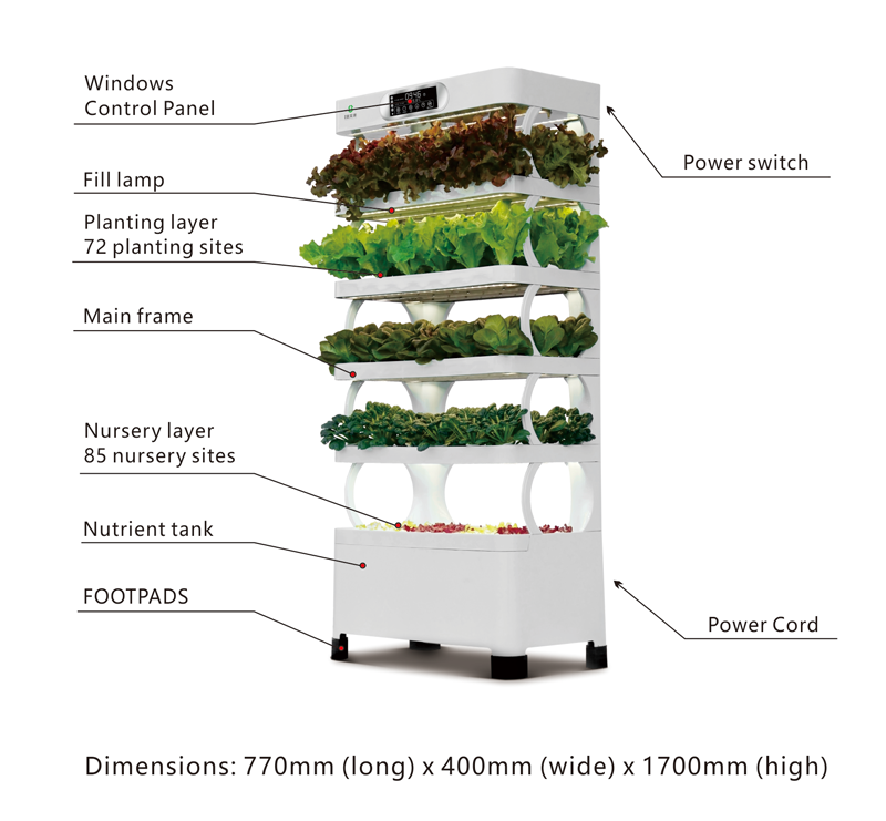 نظام زراعة مائي عمودي ذكي للحد - مراجعة Smart Garden Vertical Planter وسعره
